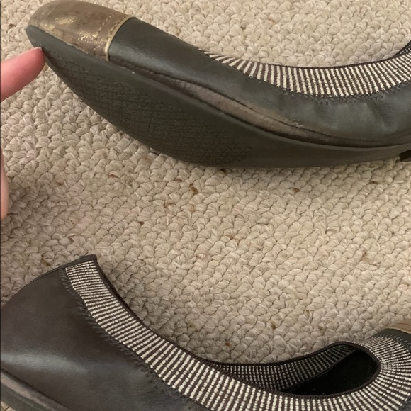 Women’s Tory Burch Gabby Ballet Flats, 11, Brown, Gold - Picture 12 of 12